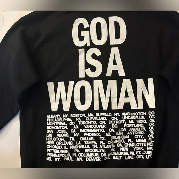 Ariana Grande Official Sweetner Tour Exclusive God Is A Woman Crewneck - Picture 5 of 5